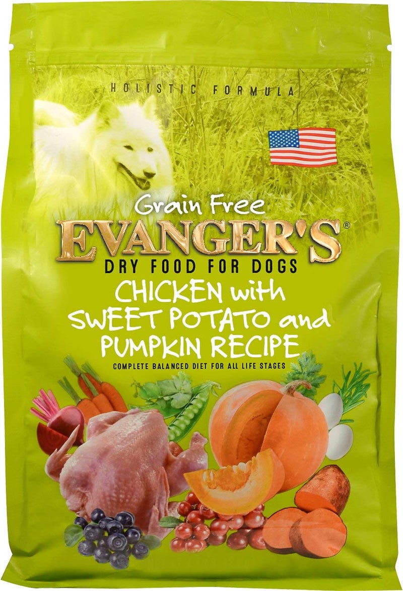 Evanger's Grain Free Chicken with Sweet Potato & Pumpkin Dry Food for Dogs â€“ 4.4 lb â€“ Fresh Deboned Chicken, Probiotics, Omegas 3 & 6, Grain-Free, All Life Stages - Image 4
